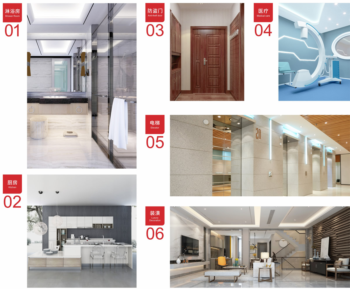 公司產(chǎn)品廣泛適用于裝飾裝潢、電梯、淋浴房、拼接防盜門、廚房設備、標示標牌企業(yè)、船舶、醫(yī)療器械等行業(yè)。